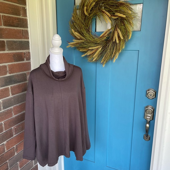 Athleta Women's Ethereal Brushed Funnel Neck Athleisure Top S - Picture 13 of 13